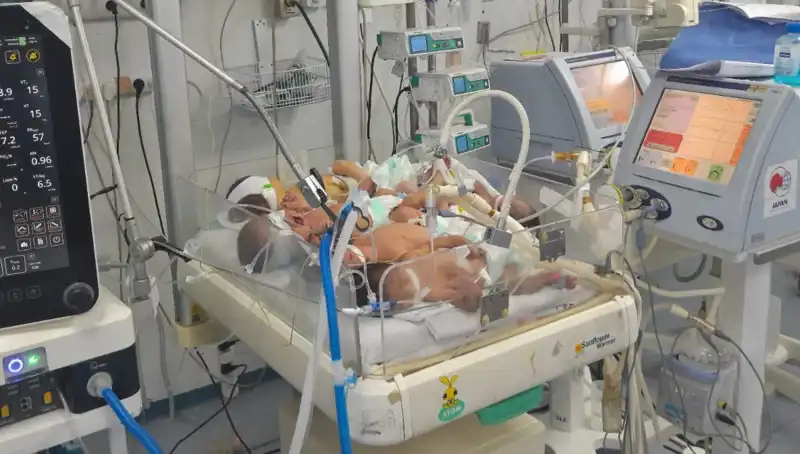 Gazzeli Doktorların Çaresizliği: Birden Fazla Bebek Aynı Kuvözde Hayata Tutunmaya Çalışıyor