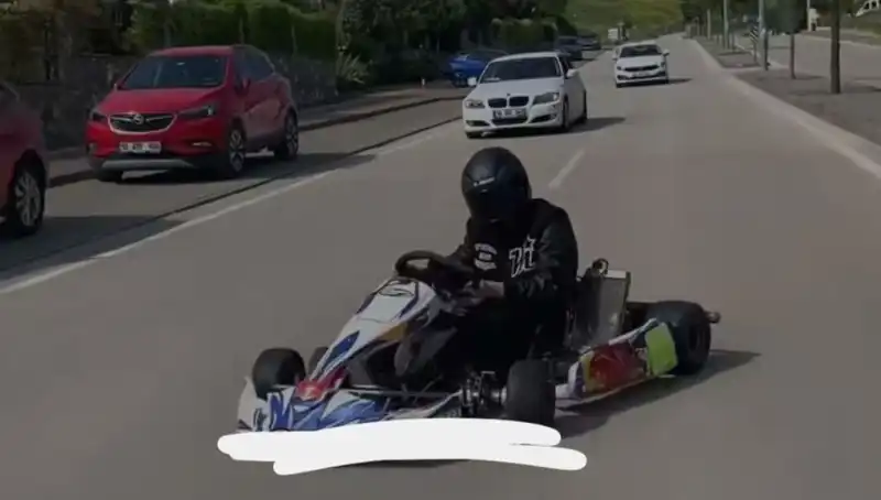 Go-Kart Sürücüsünün Tehlikeli Drift Gösterisi Ankara'da Şok Etkisi Yarattı!