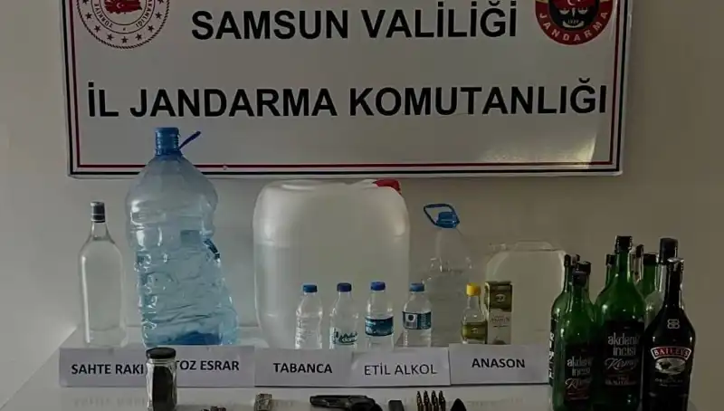 Samsun’da Tarihi Sahte İçki Operasyonu: Litrelerce İmha Edildi!