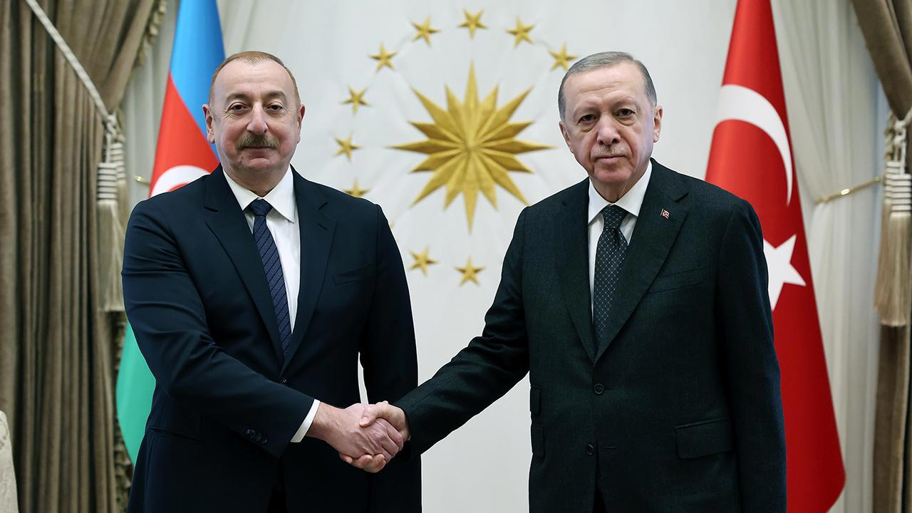 Cumhurbaşkanı Erdoğan, Aliyev ile İkili Görüşme Yaptı
