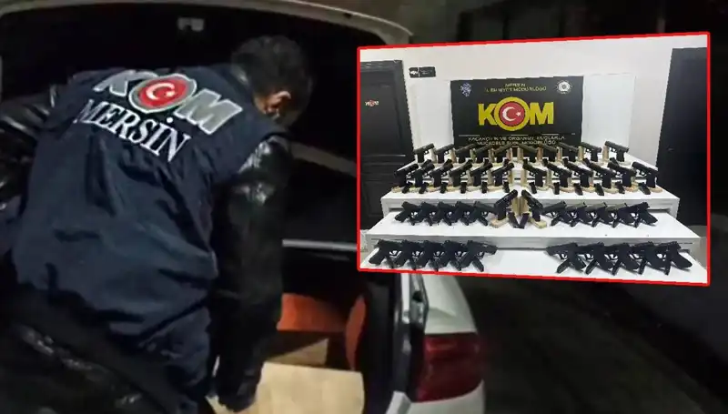 Mersin'de Otomobil Yerine Silah Deposuna Dönüşen Bir Olay!