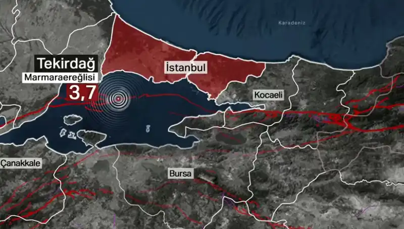 Marmara Denizi'nde Alarm Zilini Çaldı: 3.7 Büyüklüğünde Deprem Oldu!